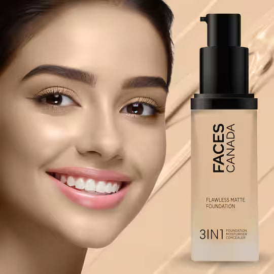 Faces - Canada Flawless Matte Foundation HR Hydration+SPF 18 (30 ml)