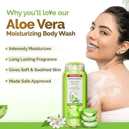 Mamaearth – Aloe Vera Moisturizing Body Wash (275ml)