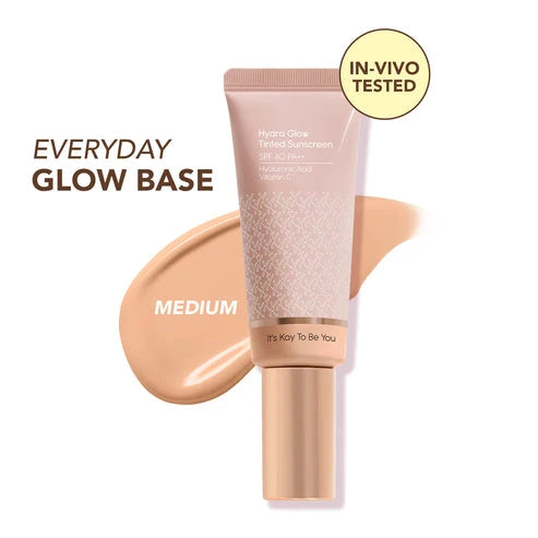 Kay Beauty Hydra Glow Tinted Sunscreen SPF 40 PA++ with Hyaluronic Acid & Vitamin C