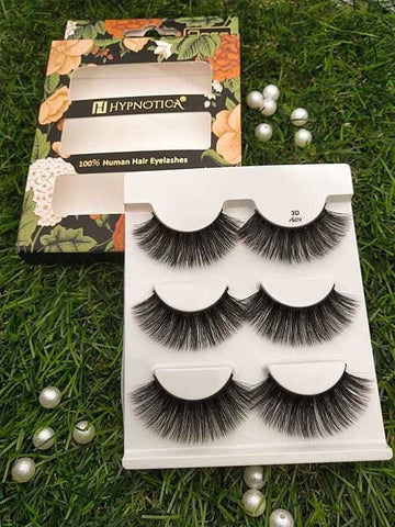 HYPNOTICA - 3D 100% HUMAN HAIR EYELASHES (AD09)