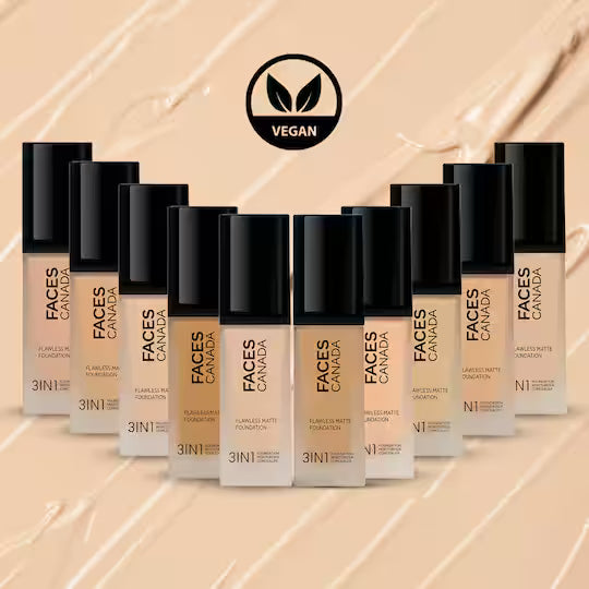 Faces - Canada Flawless Matte Foundation HR Hydration+SPF 18 (30 ml)