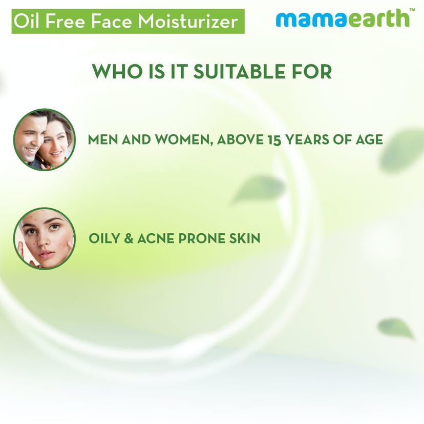 Mamaearth Oil-Free Face Moisturizer for Acne-Prone Skin, (80mL)