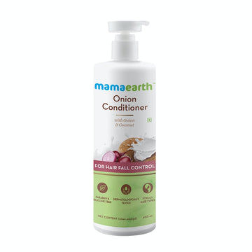 Mamaearth Onion Conditioner for Hair Growth and Hair Fall Control with Onion and Coconut (400mL)