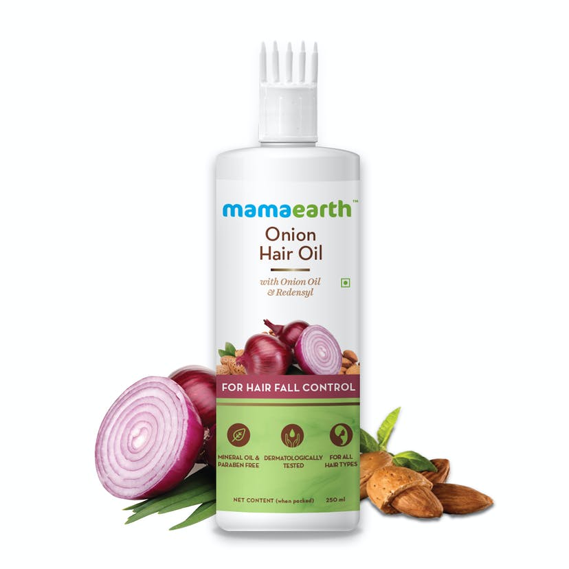Mamaearth - Onion Hair Oil for Hair Regrowth & Hair Fall Control