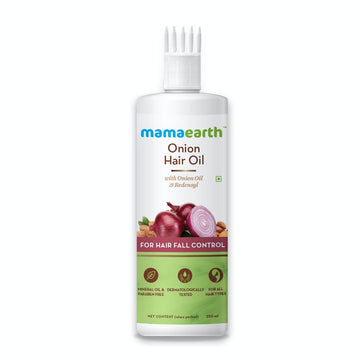 Mamaearth - Onion Hair Oil for Hair Regrowth & Hair Fall Control