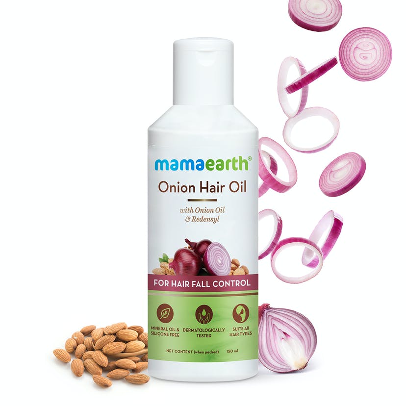 Mamaearth - Onion Hair Oil for Hair Regrowth & Hair Fall Control