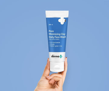 Derma Co - Pore Minimizing Clay Daily Face Wash with 1% Niacinamide & 2% PHA 100ml
