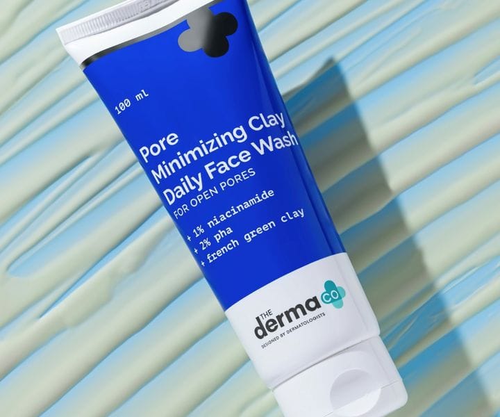 Derma Co - Pore Minimizing Clay Daily Face Wash with 1% Niacinamide & 2% PHA 100ml