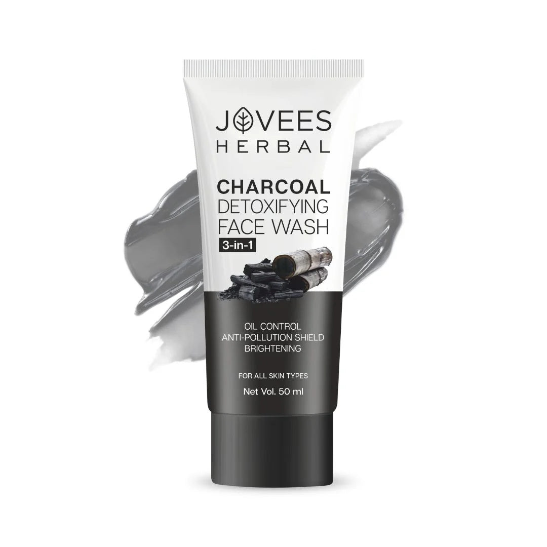 Jovees - Charcoal Detoxifying Face Wash 3 In 1 (120ML)
