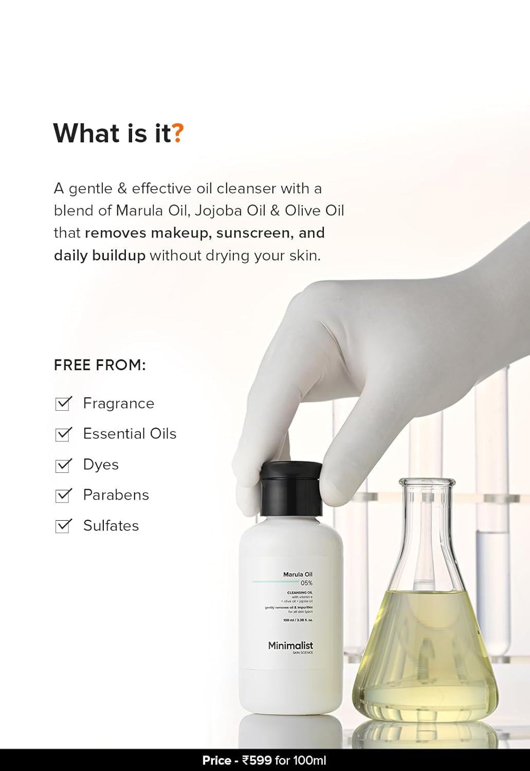 Minimalist - Marula Oil 05% Cleansing Oil (100ML)
