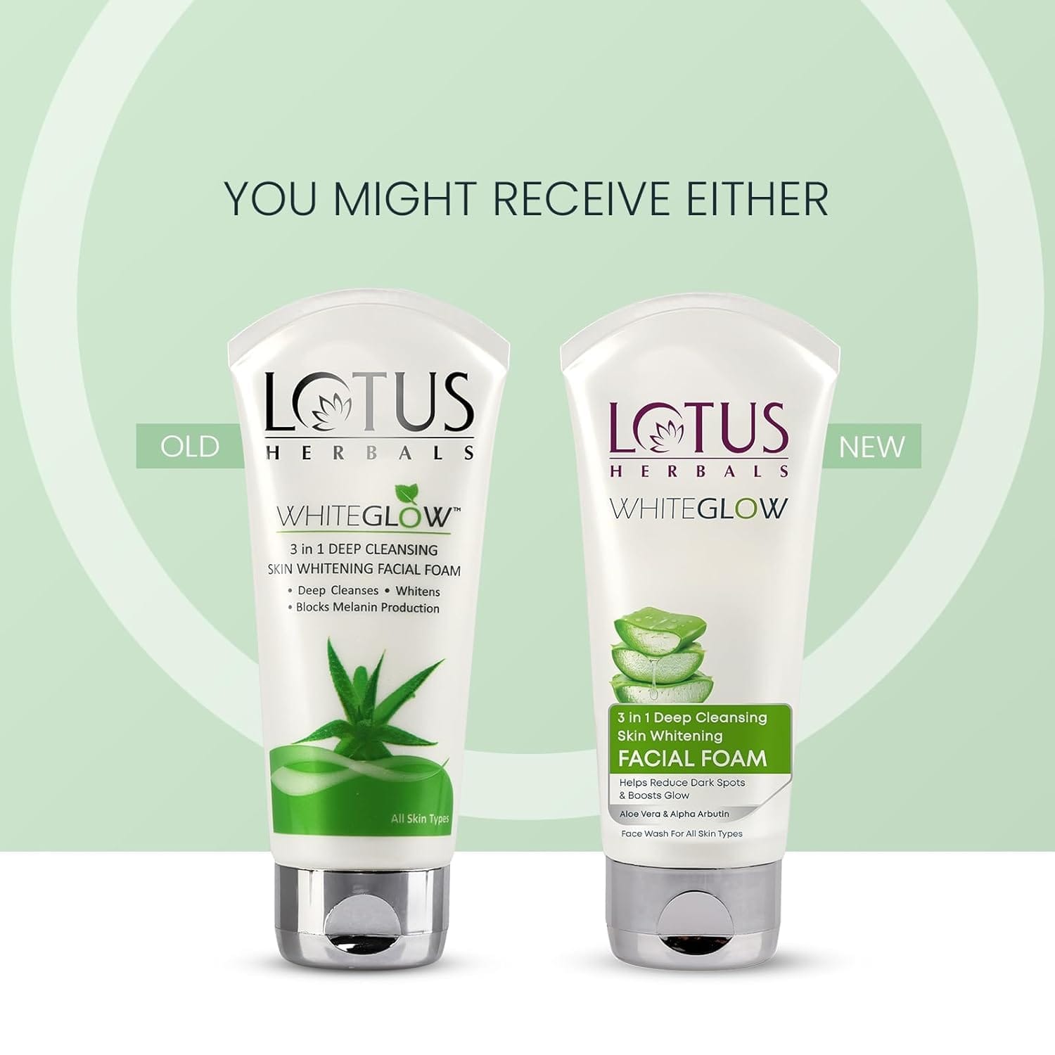 Lotus Herbals - WhiteGlow 3-In-1 Deep Cleansing Skin Whitening Facial Foam (100g)