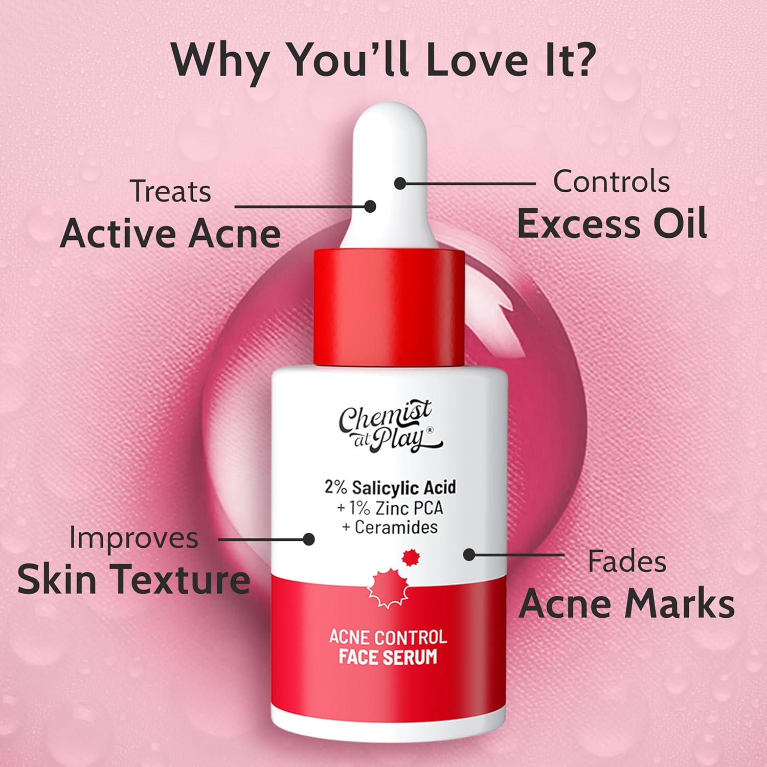 Chemist At Play - 2% Salicylic Acid Acne Control Face Serum (30ML)