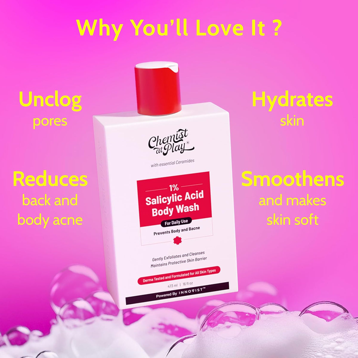 Chemist At Play - 1% Salicylic Acid Body Wash (473ML)