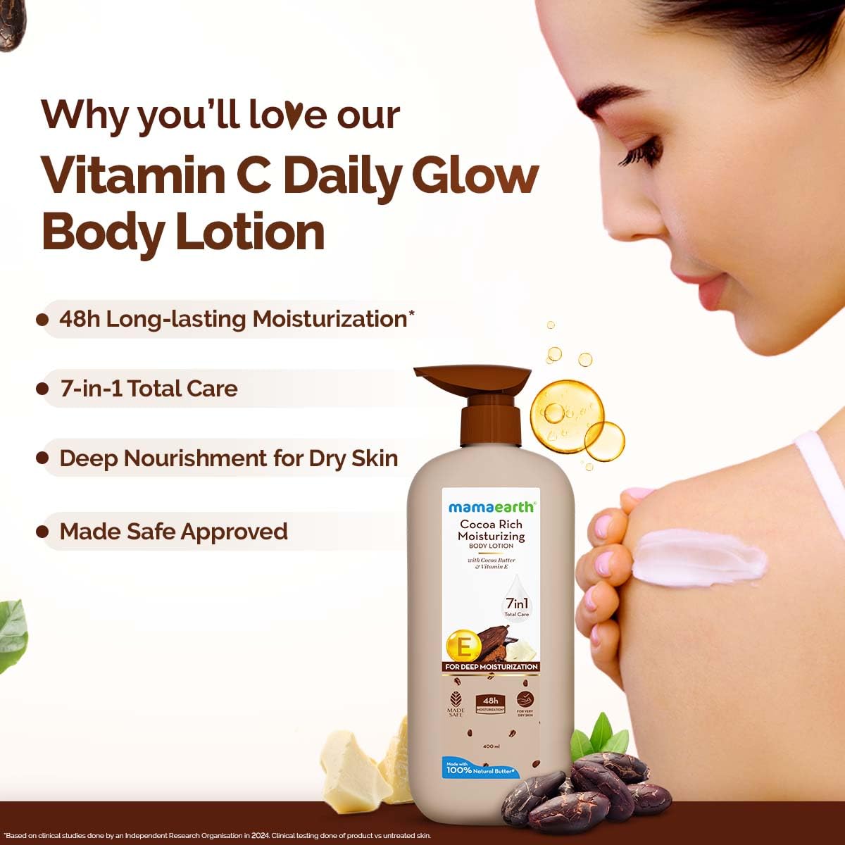 Mamaearth - Cocoa Rich Moisturizing Body Lotion (400ML)