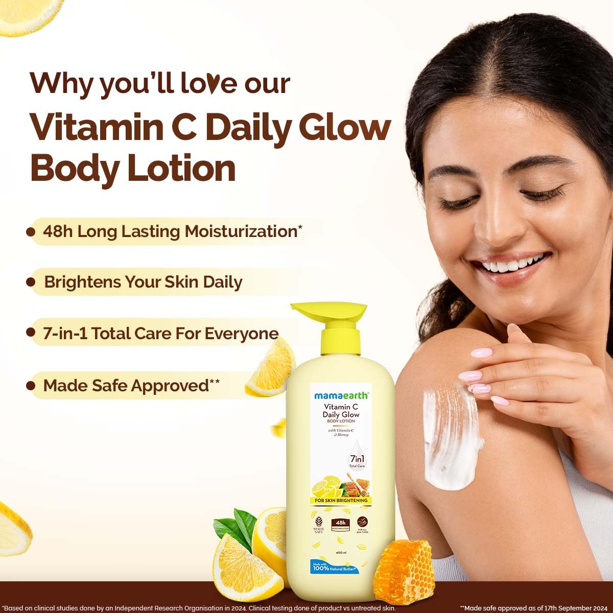 Mamaearth - Vitamin C Daily Glow Body Lotion (400ML)