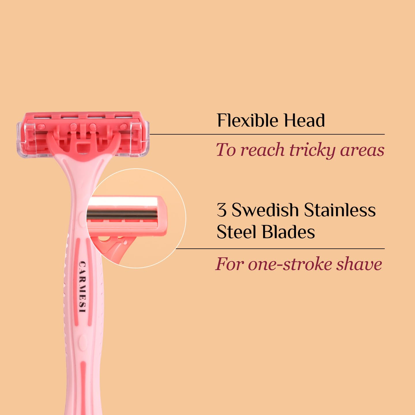 Carmesi -  Body Razor Disposable (5 Razors)