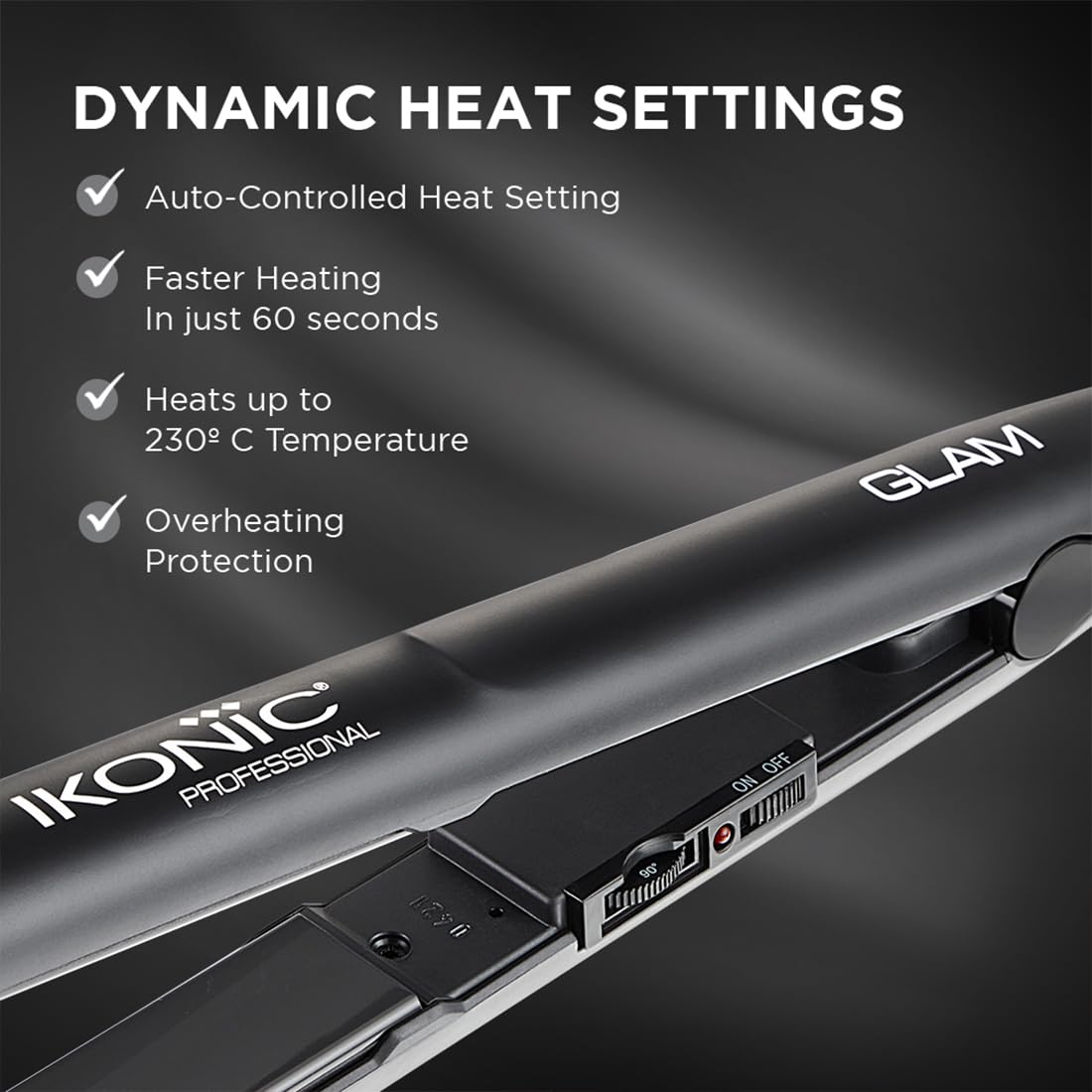 Ikonic Professional - Glam Straightener (Black)