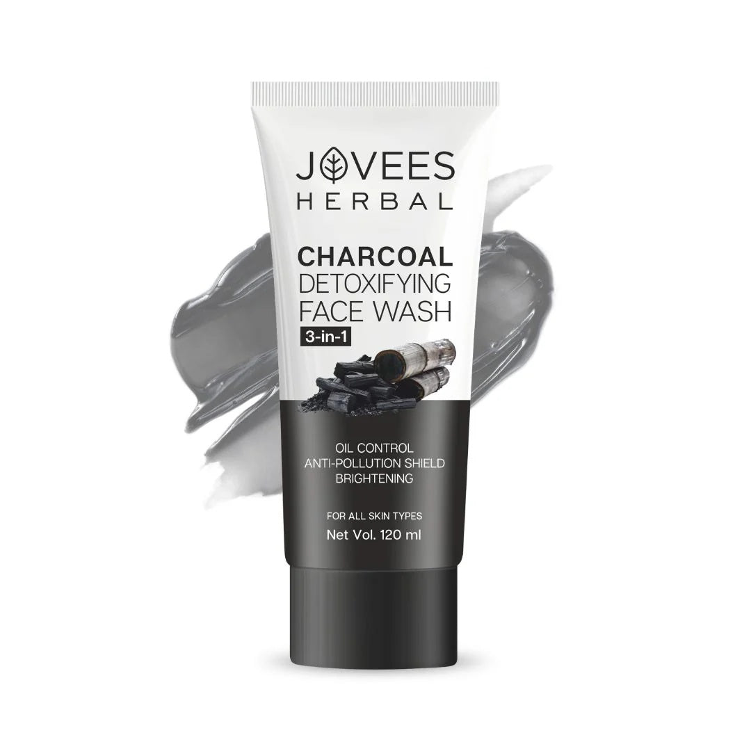 Jovees - Charcoal Detoxifying Face Wash 3 In 1 (120ML)