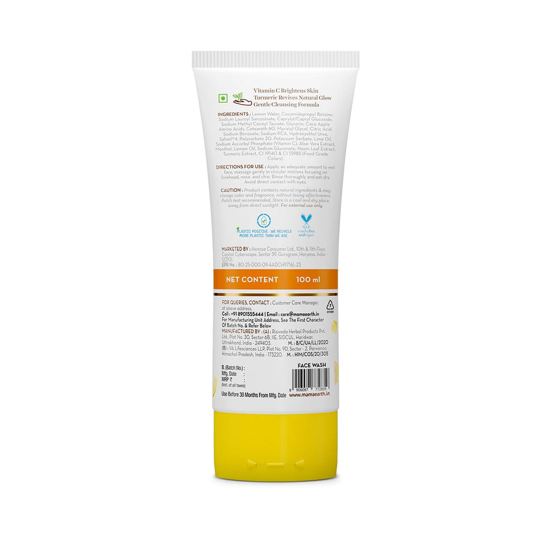 Mamaearth - Vitamin C Daily Glow Facewash With Vitamin C & Turmeric (150ML) [Buy 1 Get 1 Free]