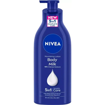 Nivea - Nourishing Body Milk 48h Intense Moisture 5 In 1 Complete Care Lotion (600ML)