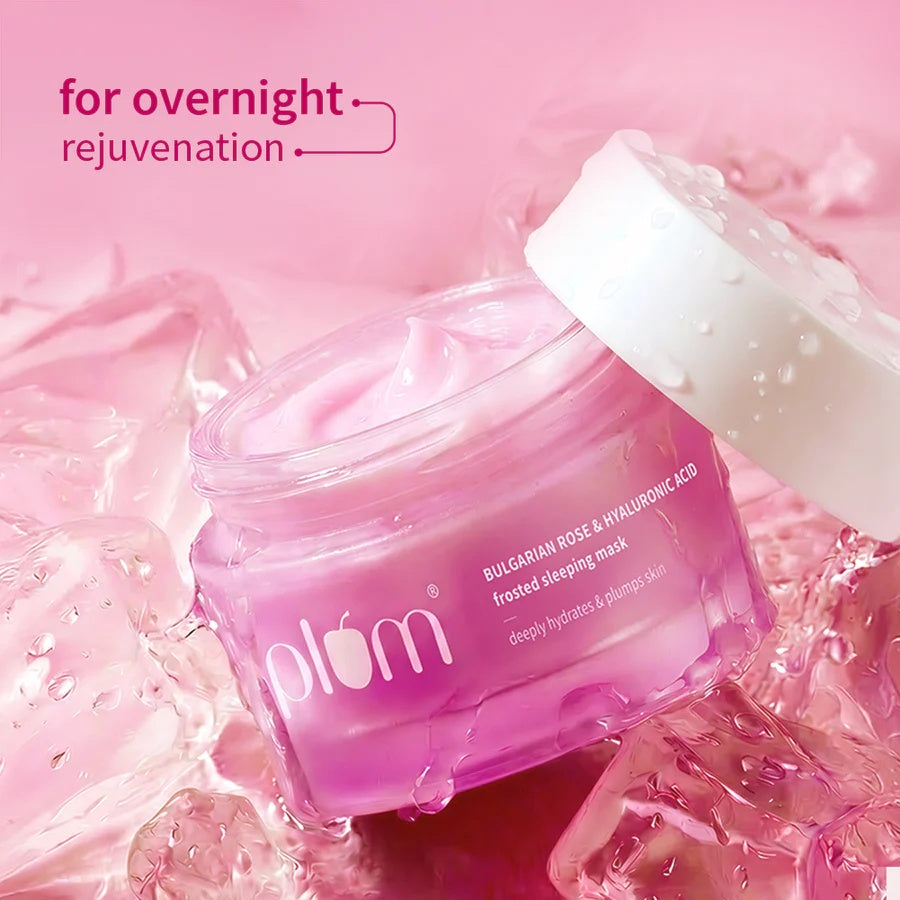 Plum - Bulgarian Rose & Hyaluronic Acid Frosted Sleeping Mask (50g)