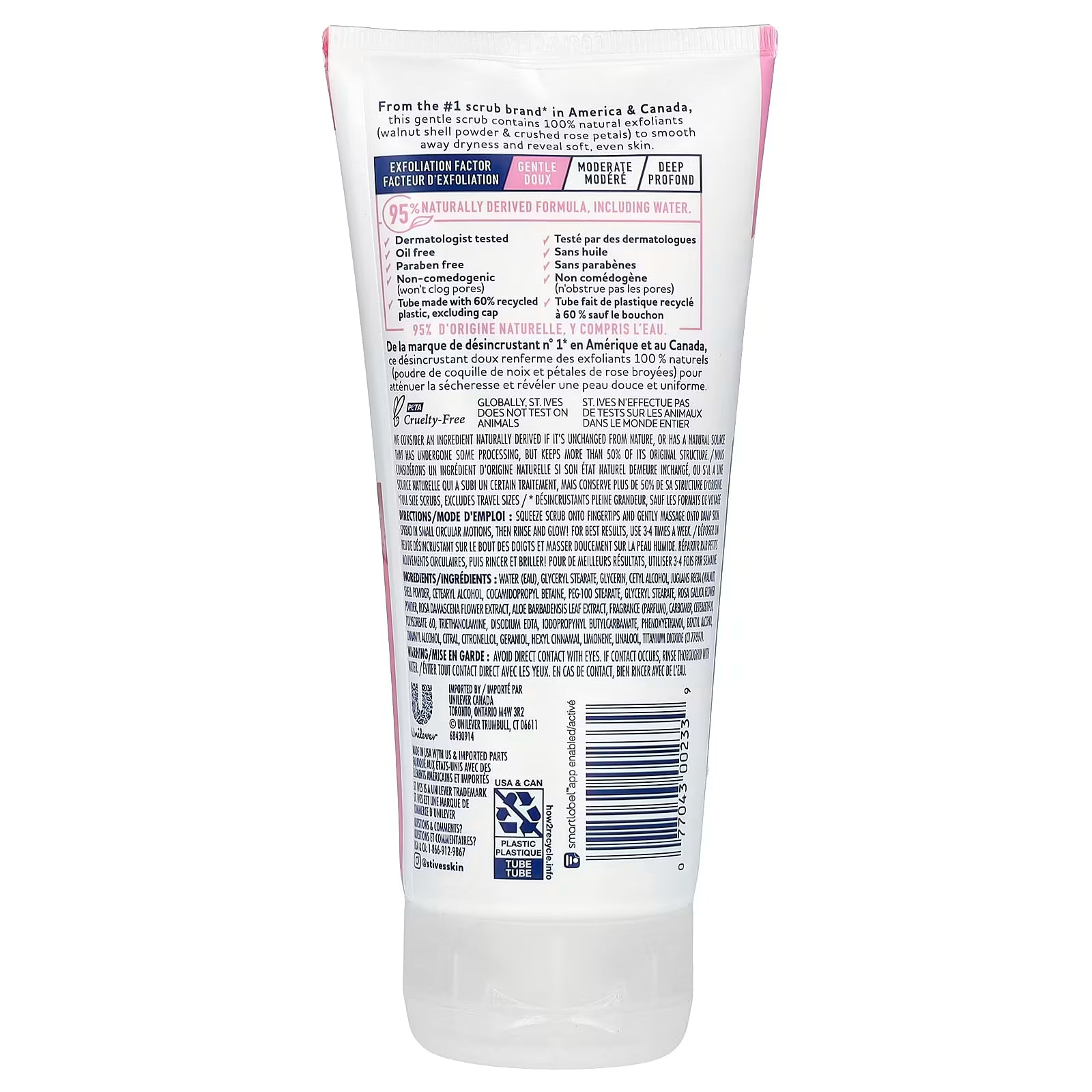 ST. Ives - Gentle Smoothing Scrub Rose Water & Aloevera (170g)