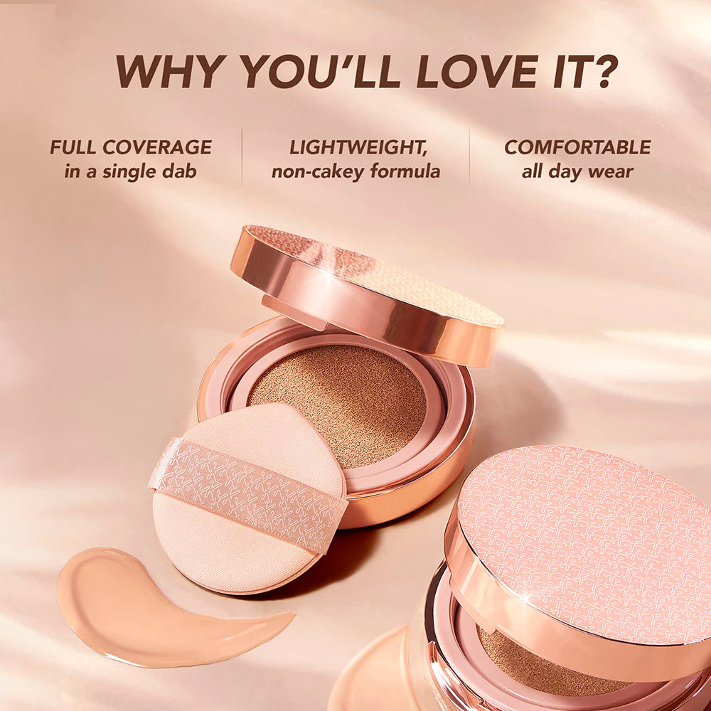 Kay Beauty - Hydra Cloud Cushion Foundation Enriched With Hyaluronic Acid + Squalane Spf 40 PA++ (14g)
