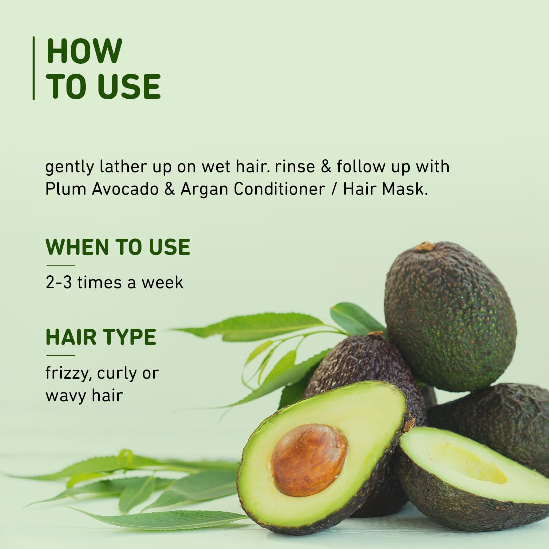Plum - Avocado & Argan Frizz Control Shampoo (250mL)