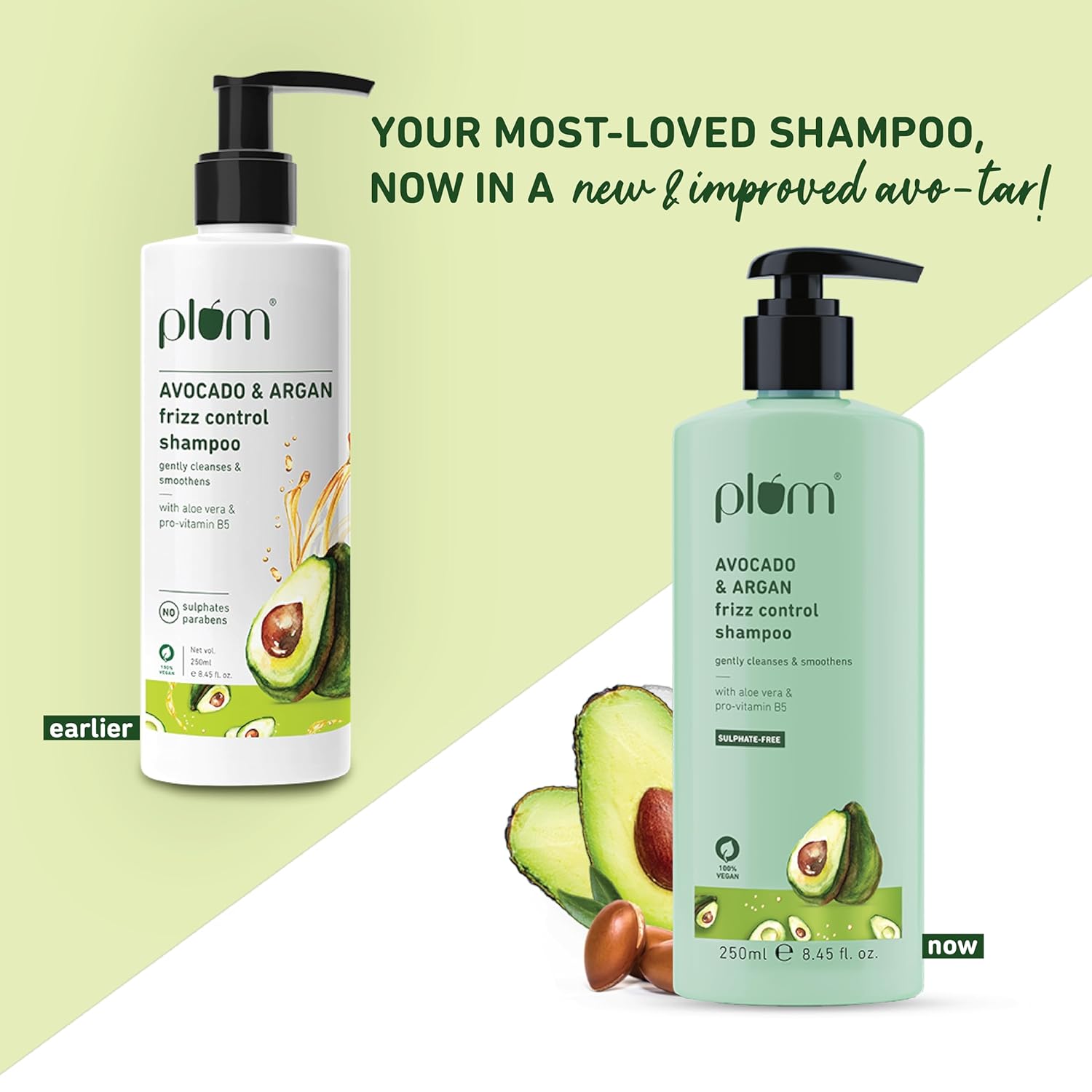 Plum - Avocado & Argan Frizz Control Shampoo (250mL)