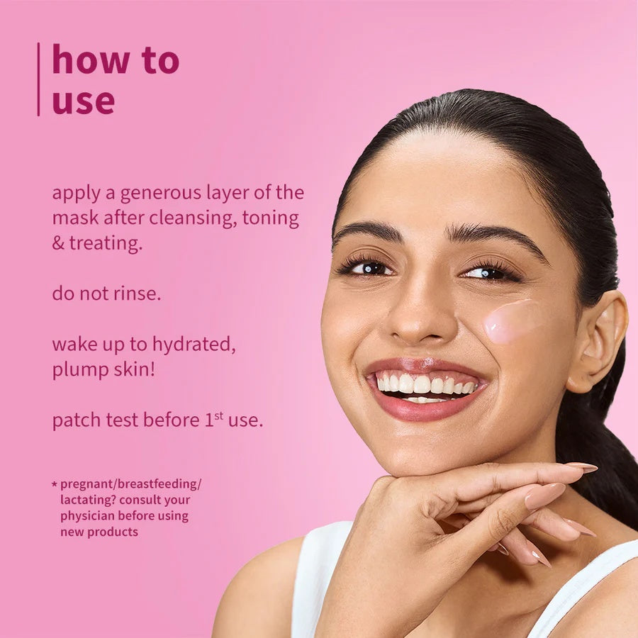 Plum - Bulgarian Rose & Hyaluronic Acid Frosted Sleeping Mask (50g)