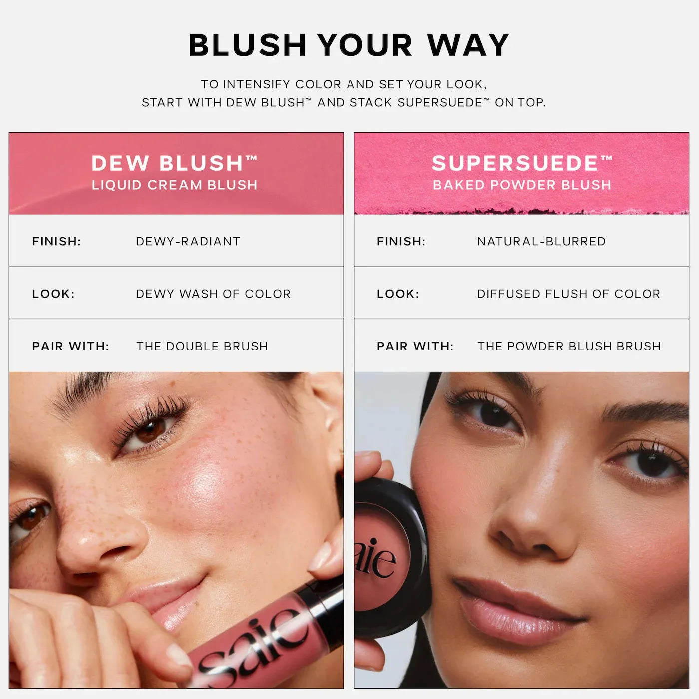 Saie – Super Suede Radiant Blush Powder (3g)