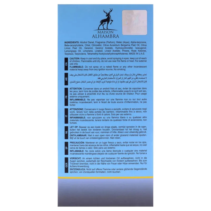 Maison Alhambra – Jean Lowe Azure Eau De Parfum (100ML)
