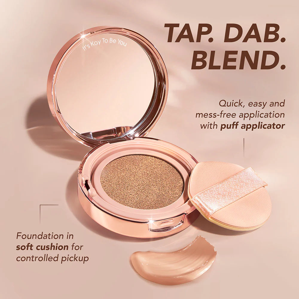 Kay Beauty - Hydra Cloud Cushion Foundation Enriched With Hyaluronic Acid + Squalane Spf 40 PA++ (14g)