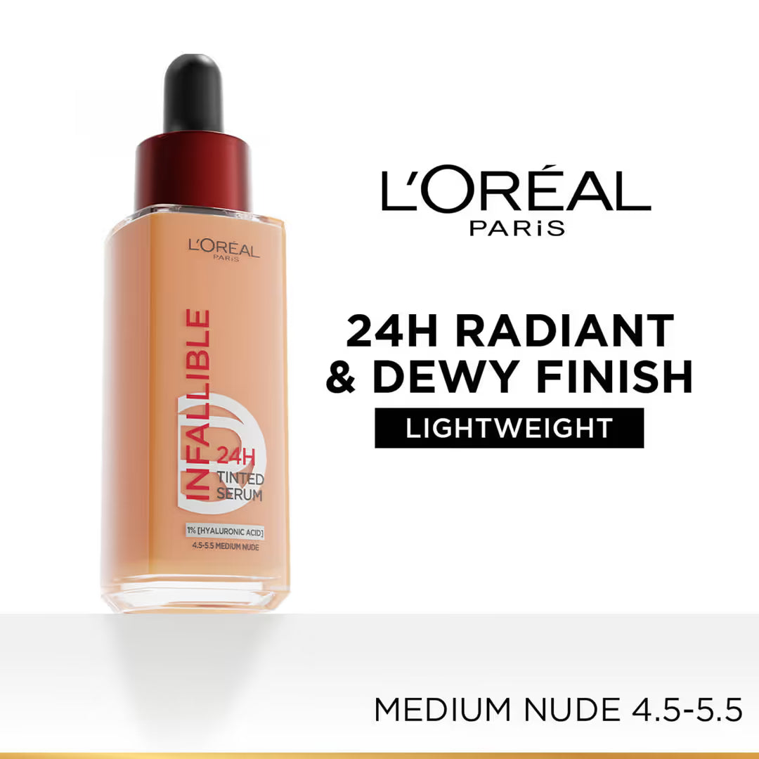 Loreal Paris - Infallible 24H Tinted Serum 1% [Hyaluronic Acid] (30ML)