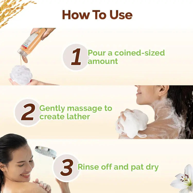 Mamaearth – Rice Water Moisturizing Body Wash (275ml)