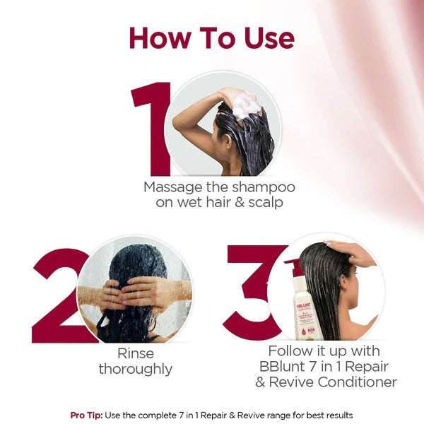 BBlunt – 7 In One Repair & Revive Shampoo (300ml)