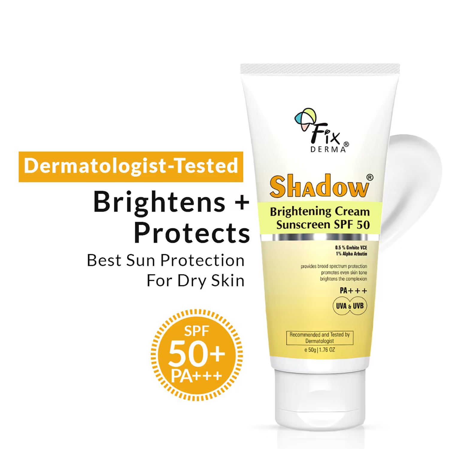 Fix Derma – Shadow Brightening Sunscreen SPF 50 PA +++ (50 g)