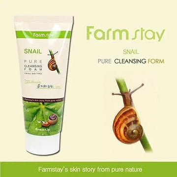 Farmstay – Snail Pure Cleansing Foam (180ml)