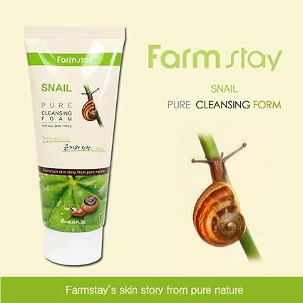 Farmstay – Snail Pure Cleansing Foam (180ml)