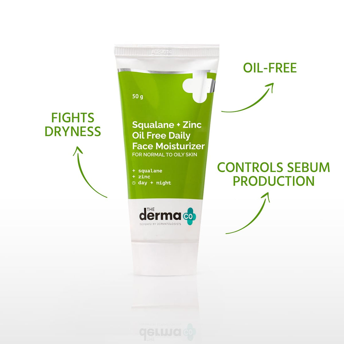 The Derma - Squalane + Zinc Oil Free Daily Face Moisturizer (50gm)
