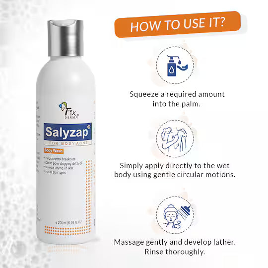 Fixderma - Salyzap Acne Body Wash - (200ml)