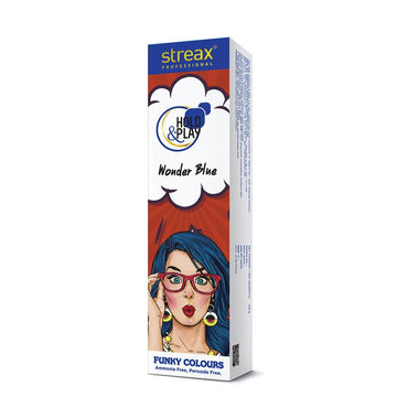 Streax Professional - Hold & Play Funky Colours - Wonder Blue (100g)