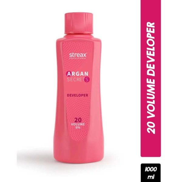 Streax Professional - Developer for Argan Secrets Colourant - 20 Volume 6% (1000mL)