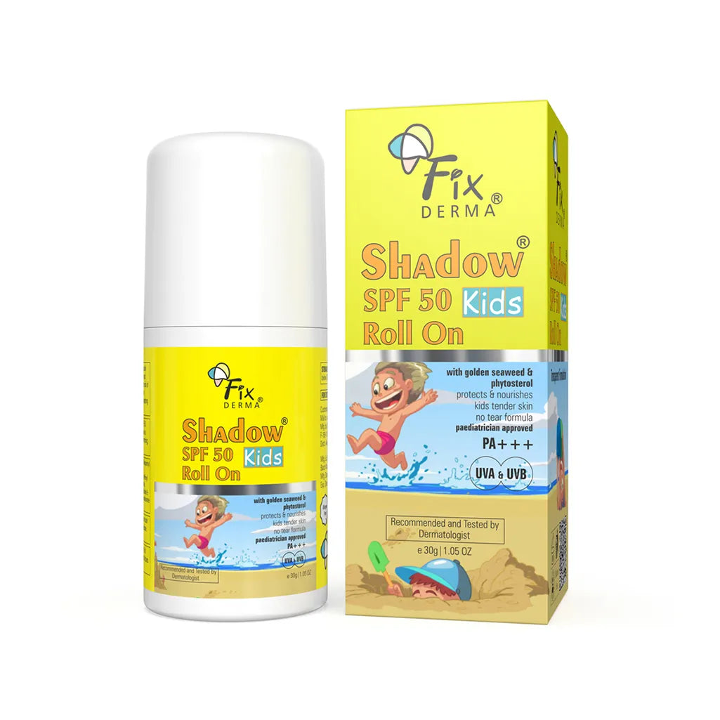 Fix Derma - Shadow Roll On Sunscreen For Kids SPF 50 (30g)