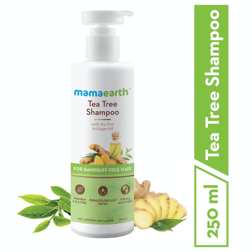 Mamaearth Tea Tree Shampoo for Dandruff Free Hair (250mL)