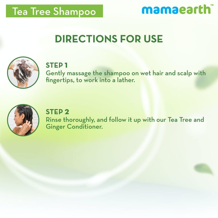 Mamaearth Tea Tree Shampoo for Dandruff Free Hair (250mL)