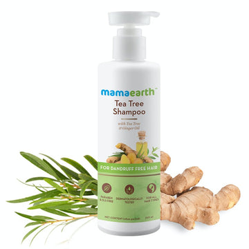 Mamaearth Tea Tree Shampoo for Dandruff Free Hair (250mL)