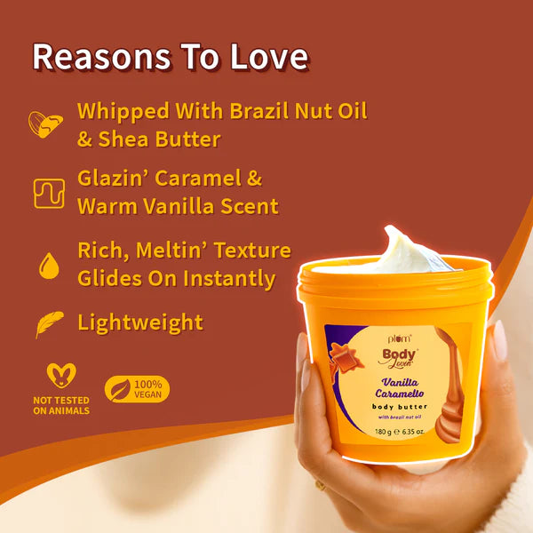Plum – Body Lovin Vanilla Caramello Body Butter (180g)