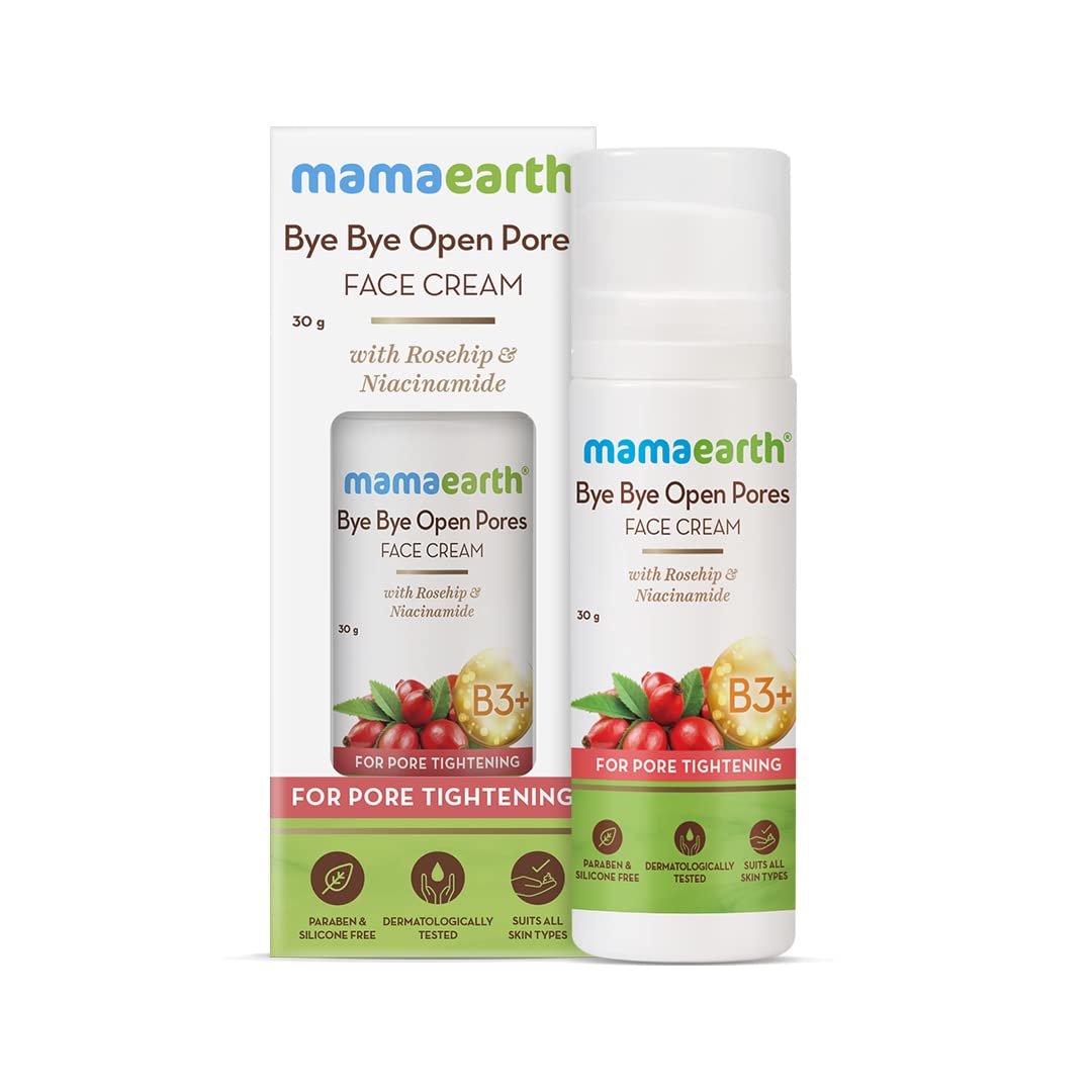 Mamaearth - Bye Bye Open Pores Face Cream With Rosehip & Niacinamide (30g)