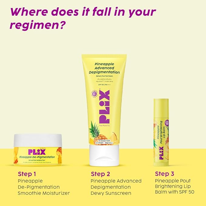 Plix - Pineapple Brightening Lip Balm Spf50 PA++ (4g)